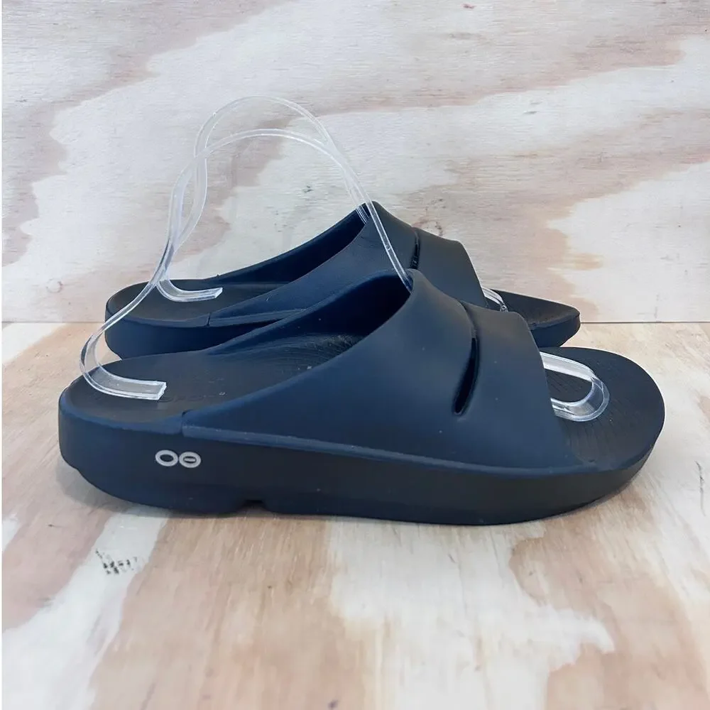 Oofos - Ooahh Sport - Slide Sandals - Black - Men's - 8